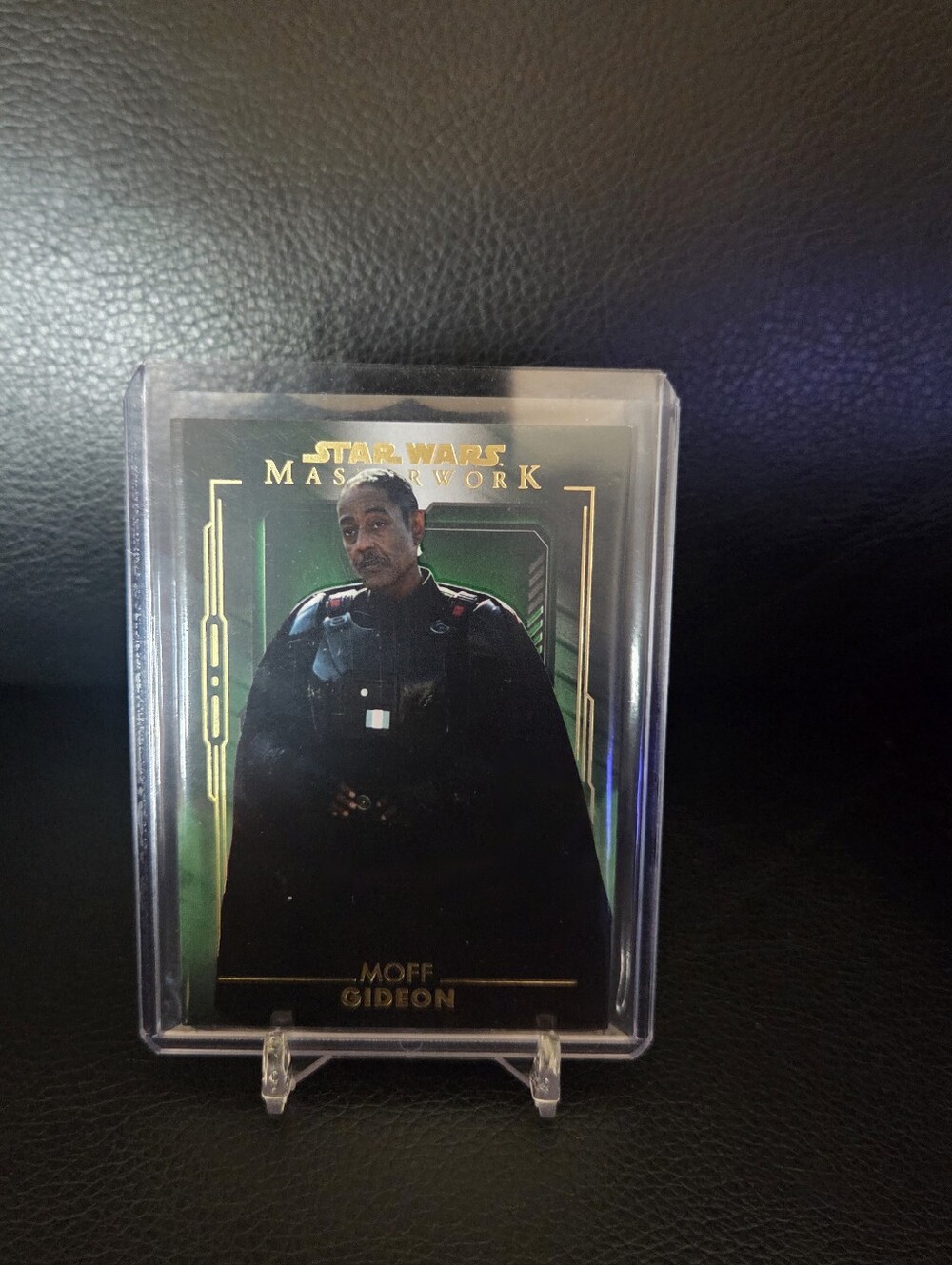 Topps Star Wars The Mandalorian Moff Gideon Green Parallel Card #27/99